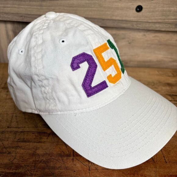 Mobile, Alabama 251 Felt Numbers Mardi Gras Embroidered white hat OS Adult - Picture 8 of 11